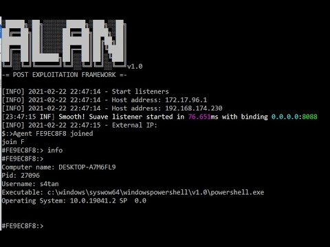 Alan v1.0 - 一个后渗透框架