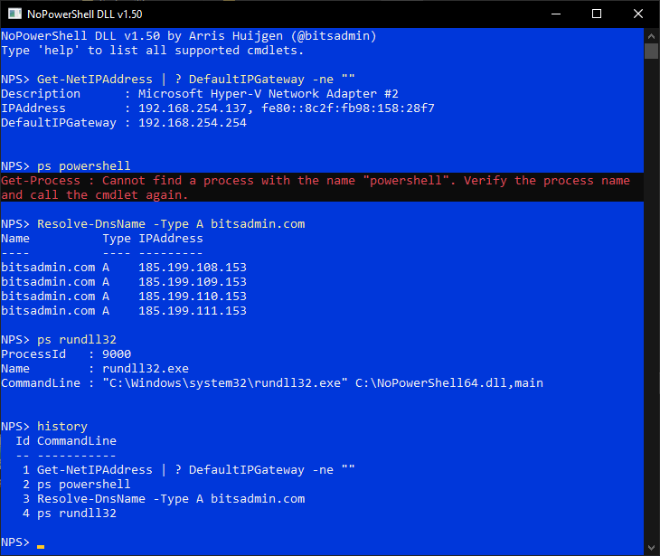 rundll32를 통한 NoPowerShellDll rundll32를 통한 NoPowerShellDll