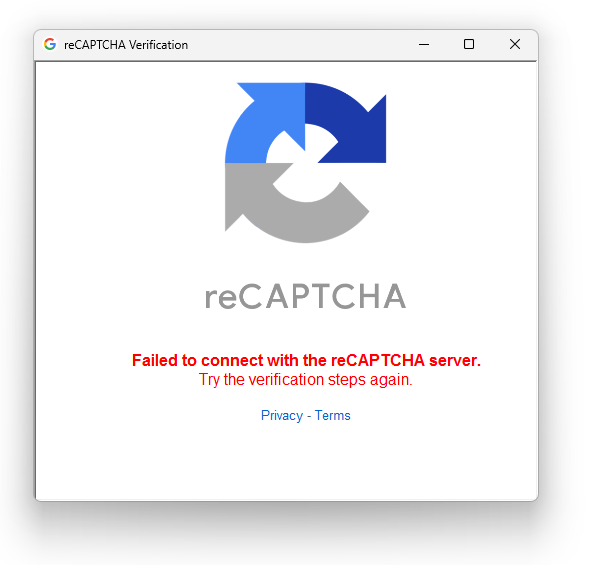 Error al conectar