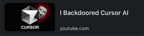 J'ai backdooré Cursor AI