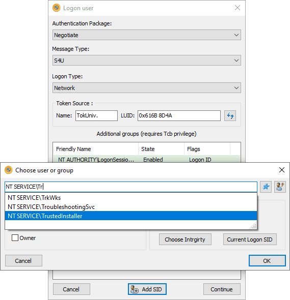Logon Window