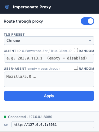 Chrome extension popup