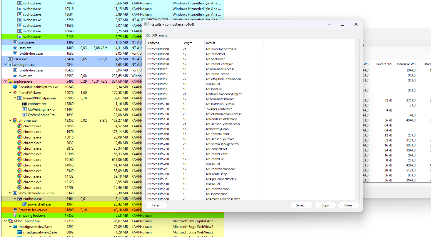 GCleaner ドロッパー Conhost カーネル文字列