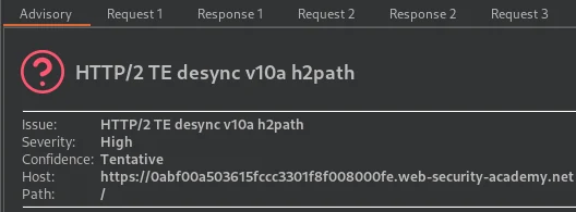 HTTP/2 TE desync v10a h2path