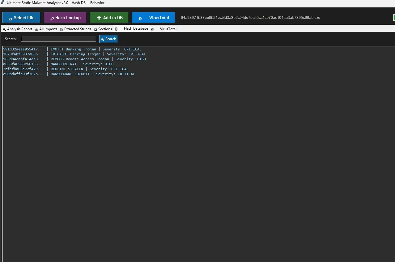 Hash-Datenbank