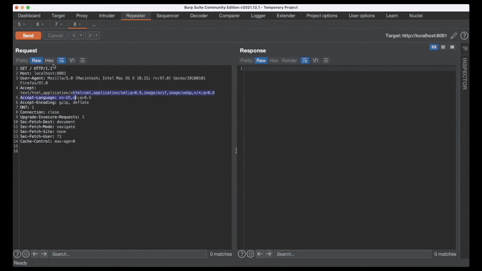 Demostración del plugin Nuclei Burp