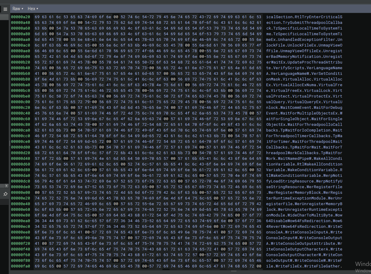 AcrStealer Injektions- & Datei-APIs