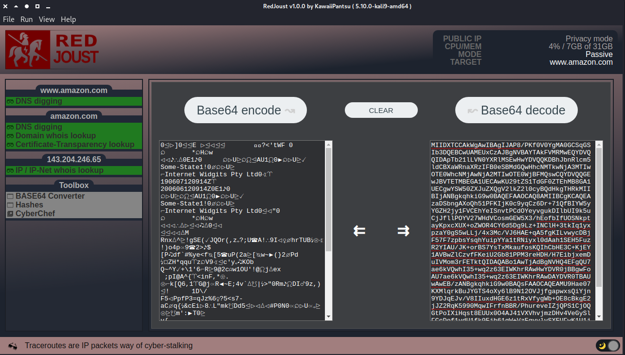 Toolbox Base64 view
