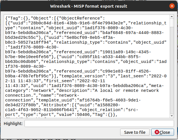 Plugin output