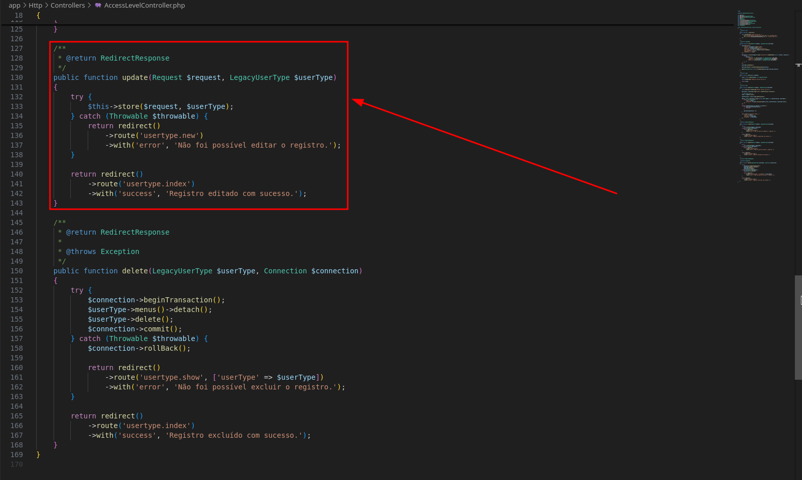 Archivo AccessLevelController.php