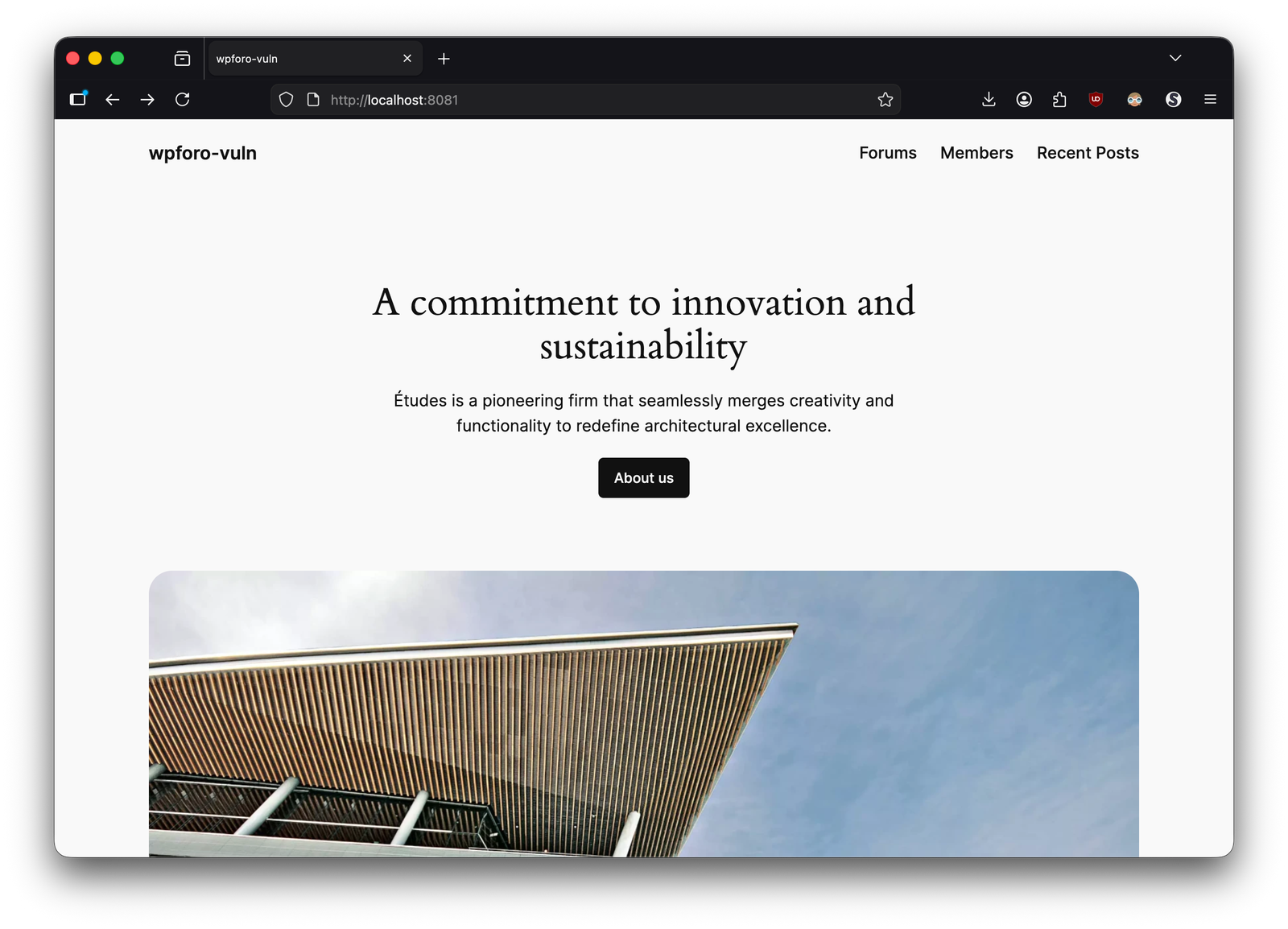 vuln home page