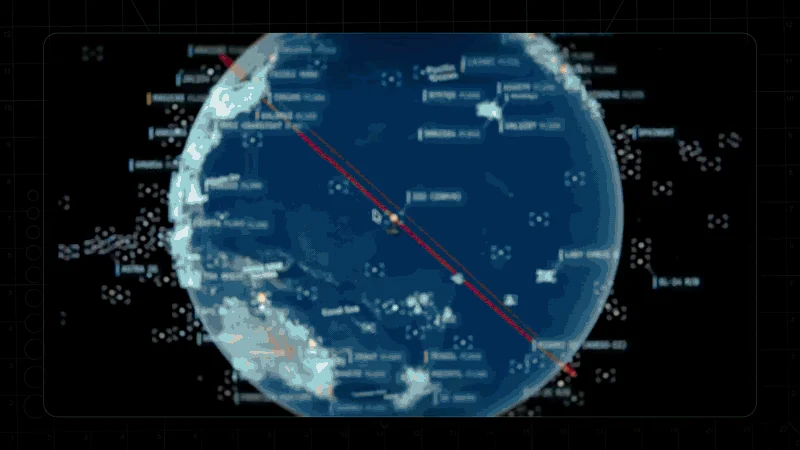 Orbital HUD, a tracked live globe, FLIR terrain — then OPEN SOURCED