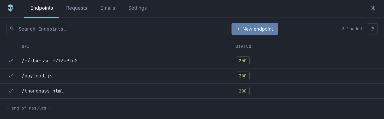 Endpoints