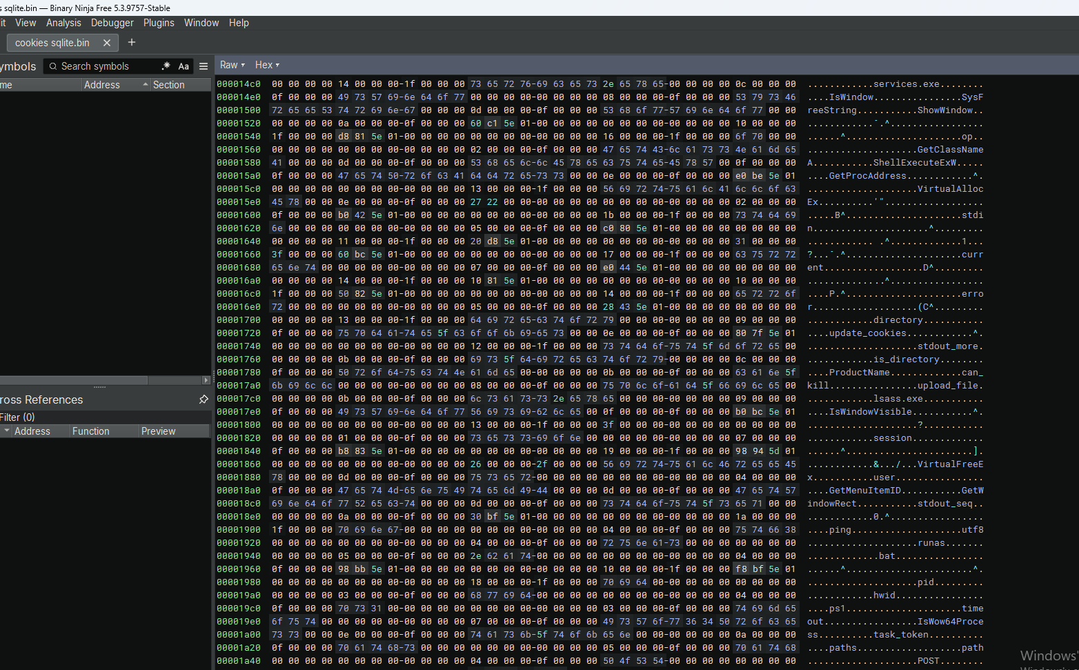 StealC cookies.sqlite APIs