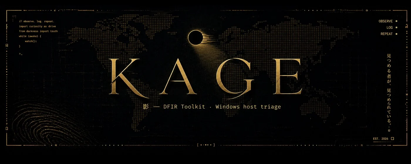 KAGE — DFIR Toolkit