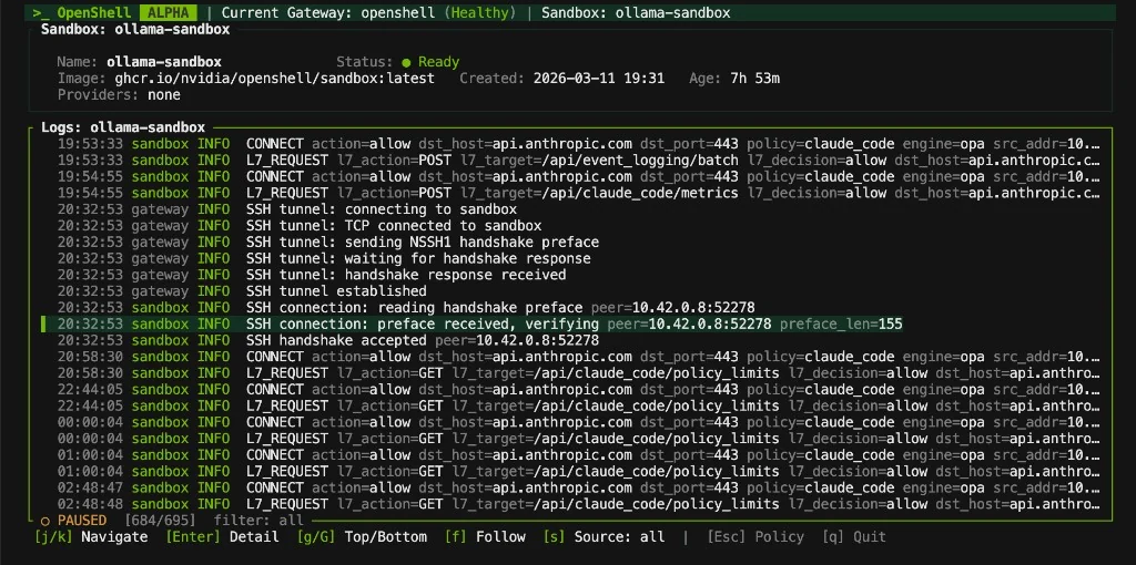 OpenShell Terminal UI