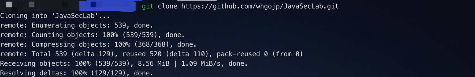 git clone