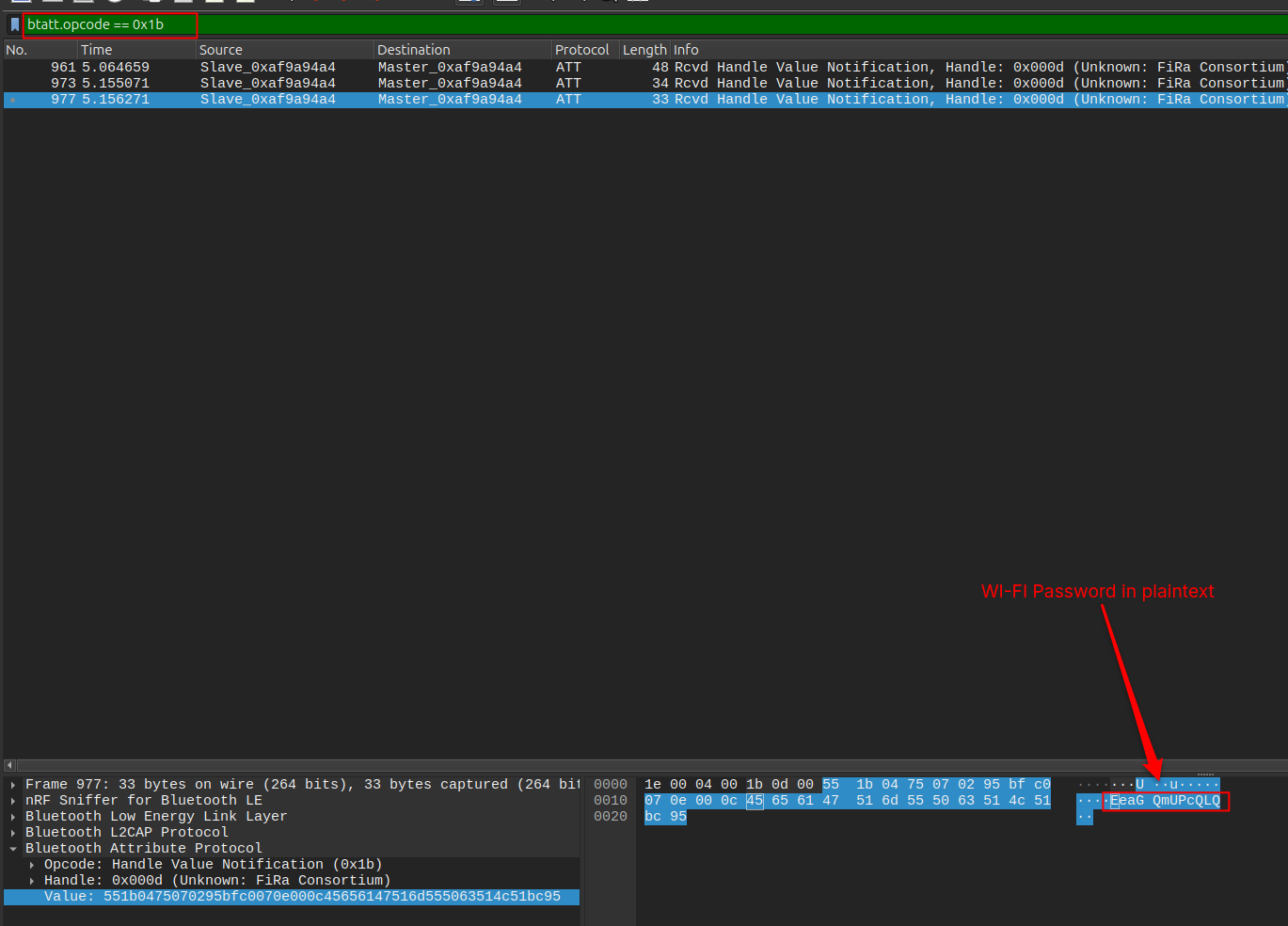 PSK recovered in plaintext
