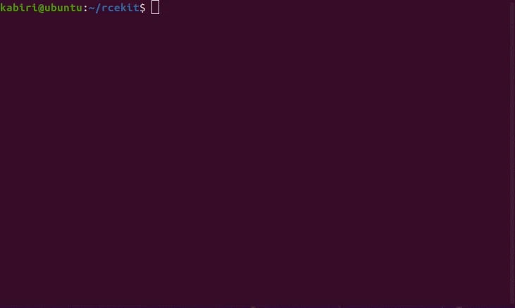 RCEKit confirming OS command injection on Webmin 1.910 (CVE-2019-15107): the shell computes arithmetic on random operands, the result is reflected in the response and absent from a payload-free control