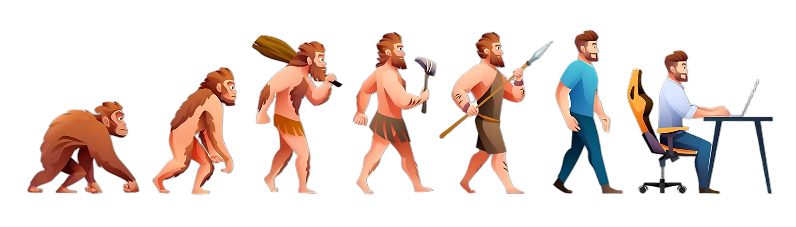 An illustration of evolution