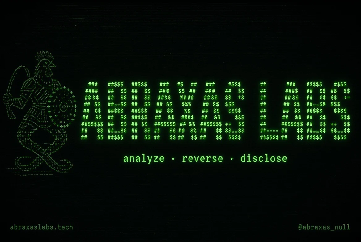 Abraxas Labs — analyze · reverse · disclose
