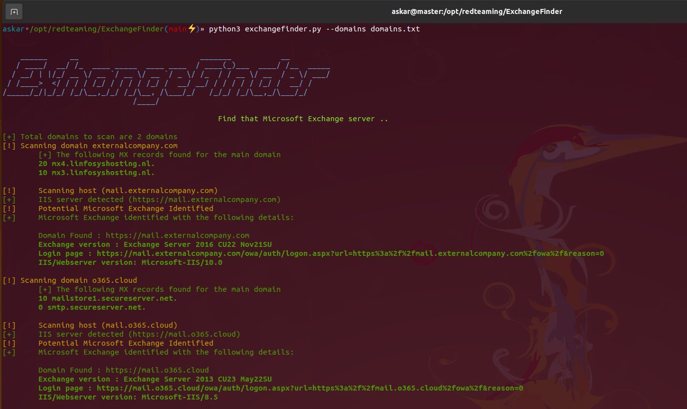 Scan Multiple Domains