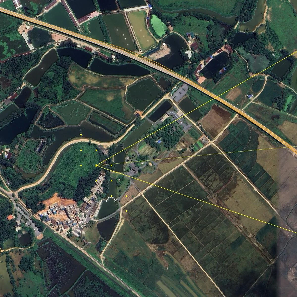 Bearings to 17 piers intersecting the railway line