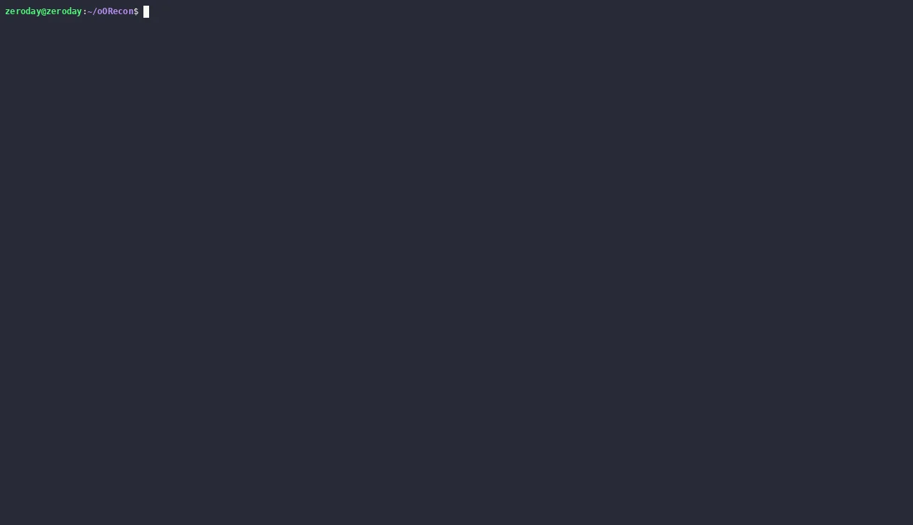 oORecon demo