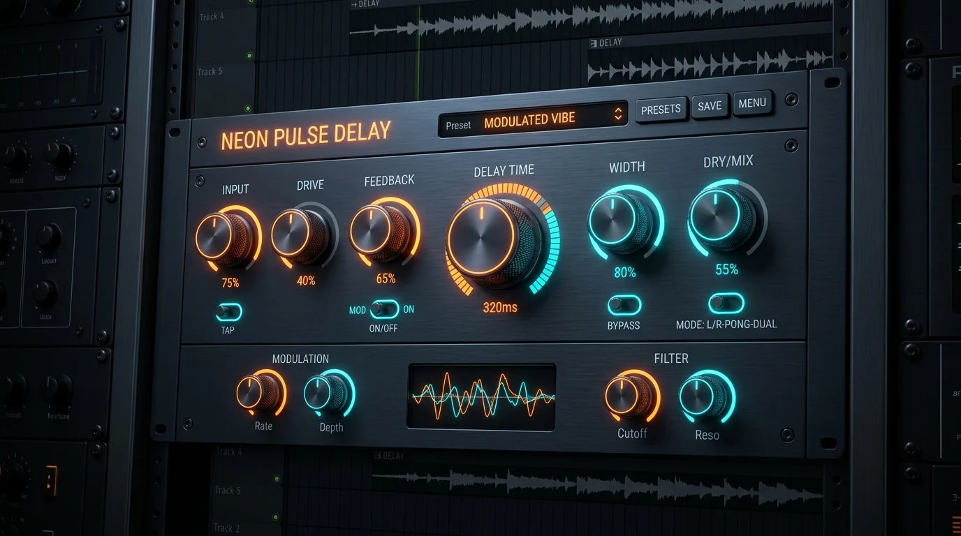 NaSuno Web Audio Studio - Dark Skeuomorphic DSP Rack