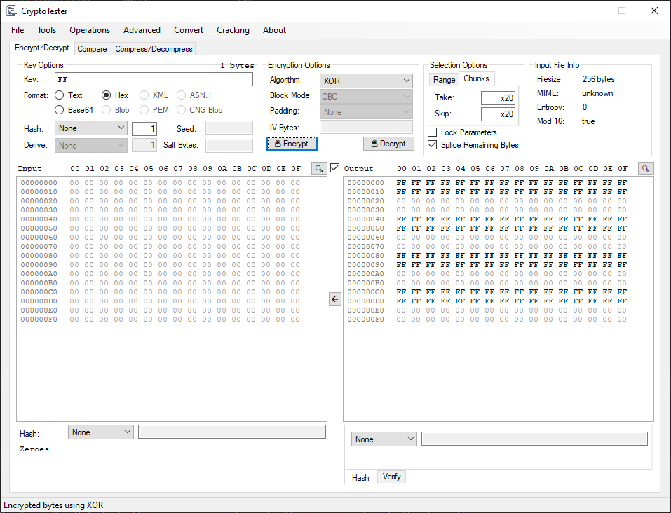 Using Chunks Selection