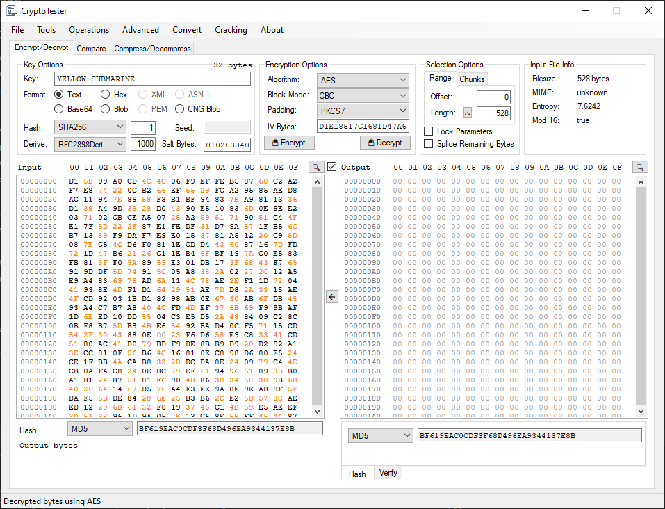 CryptoTester