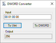 DWORD Converter
