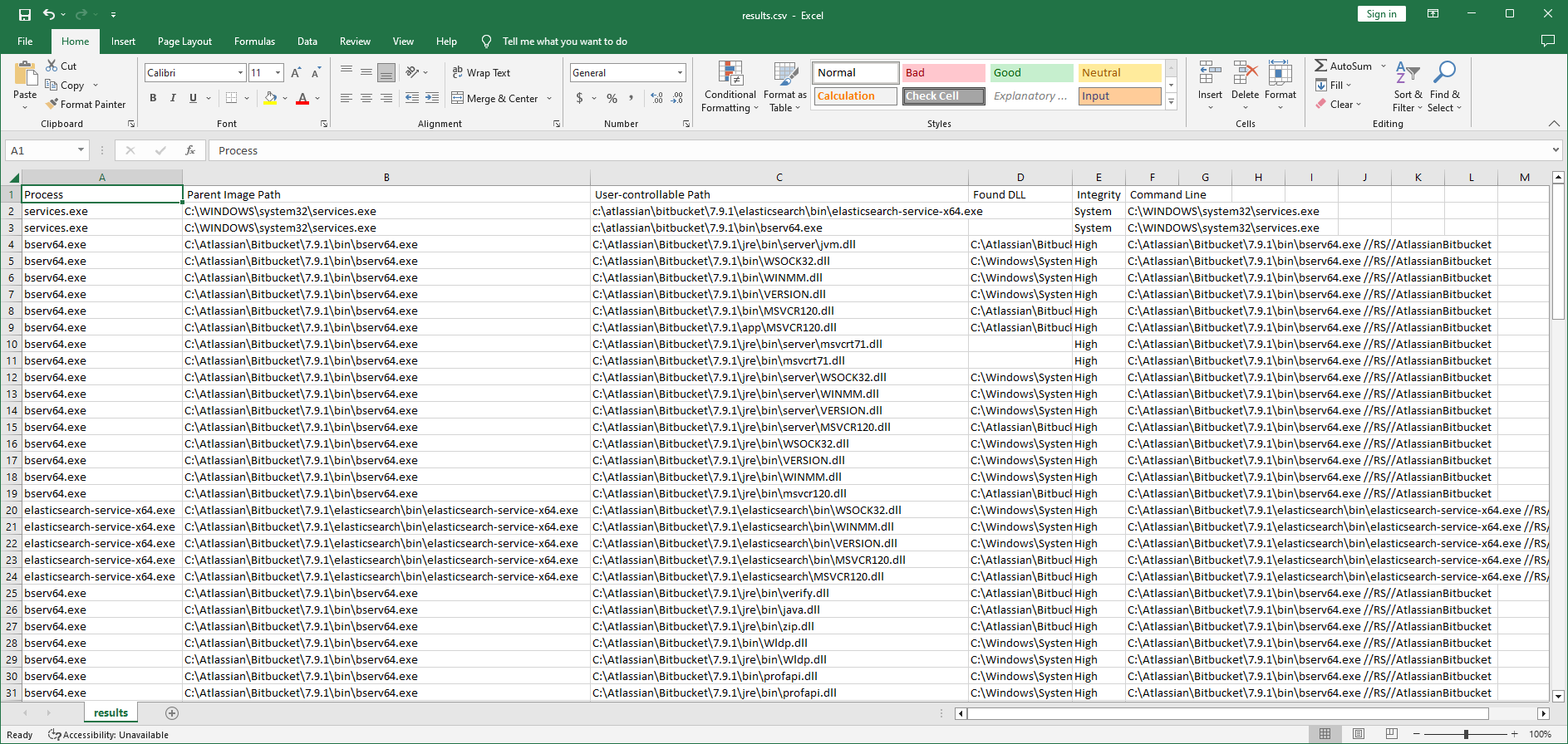 CSV-Ausgabe