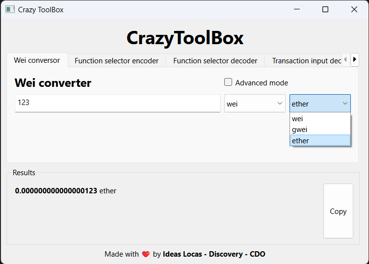 Wei Converter GUI