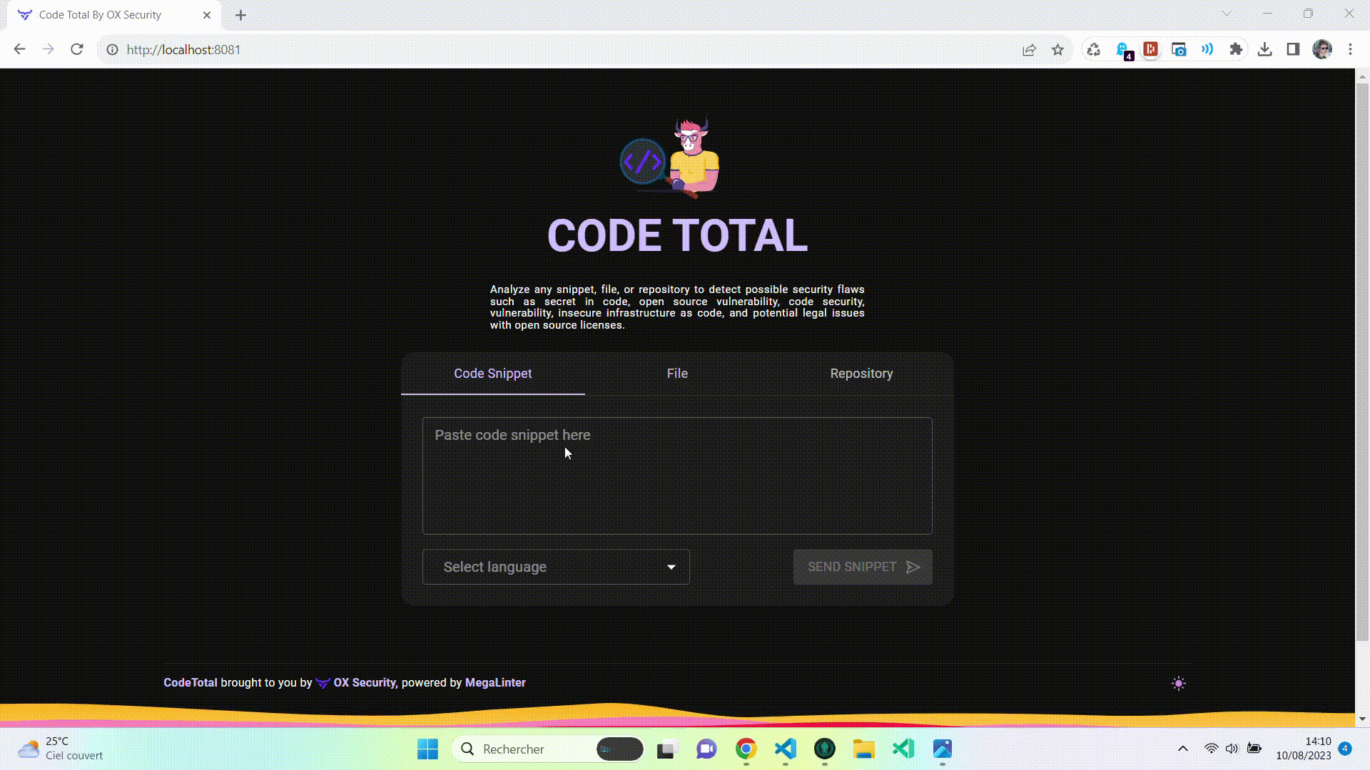 Скриншот CodeTotal