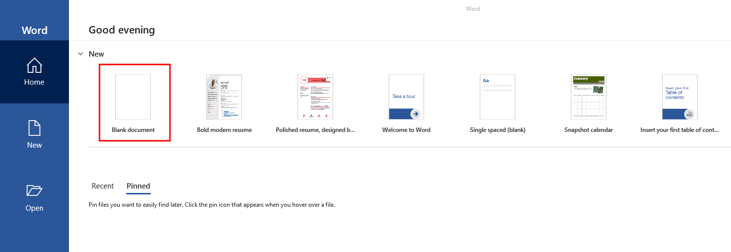 Blank Document
