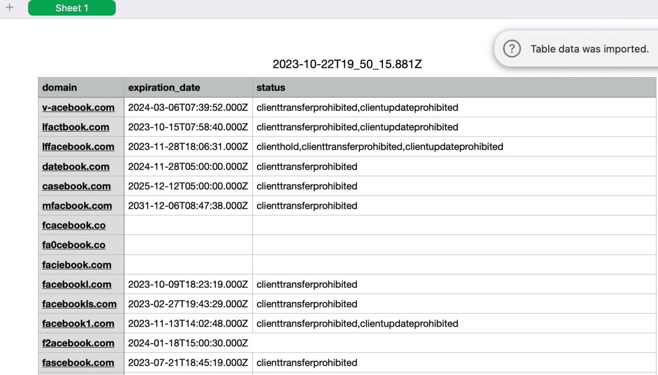 域名模糊搜索CSV