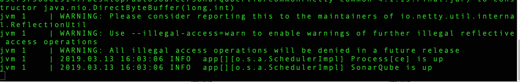 SonarQube is Up and Running