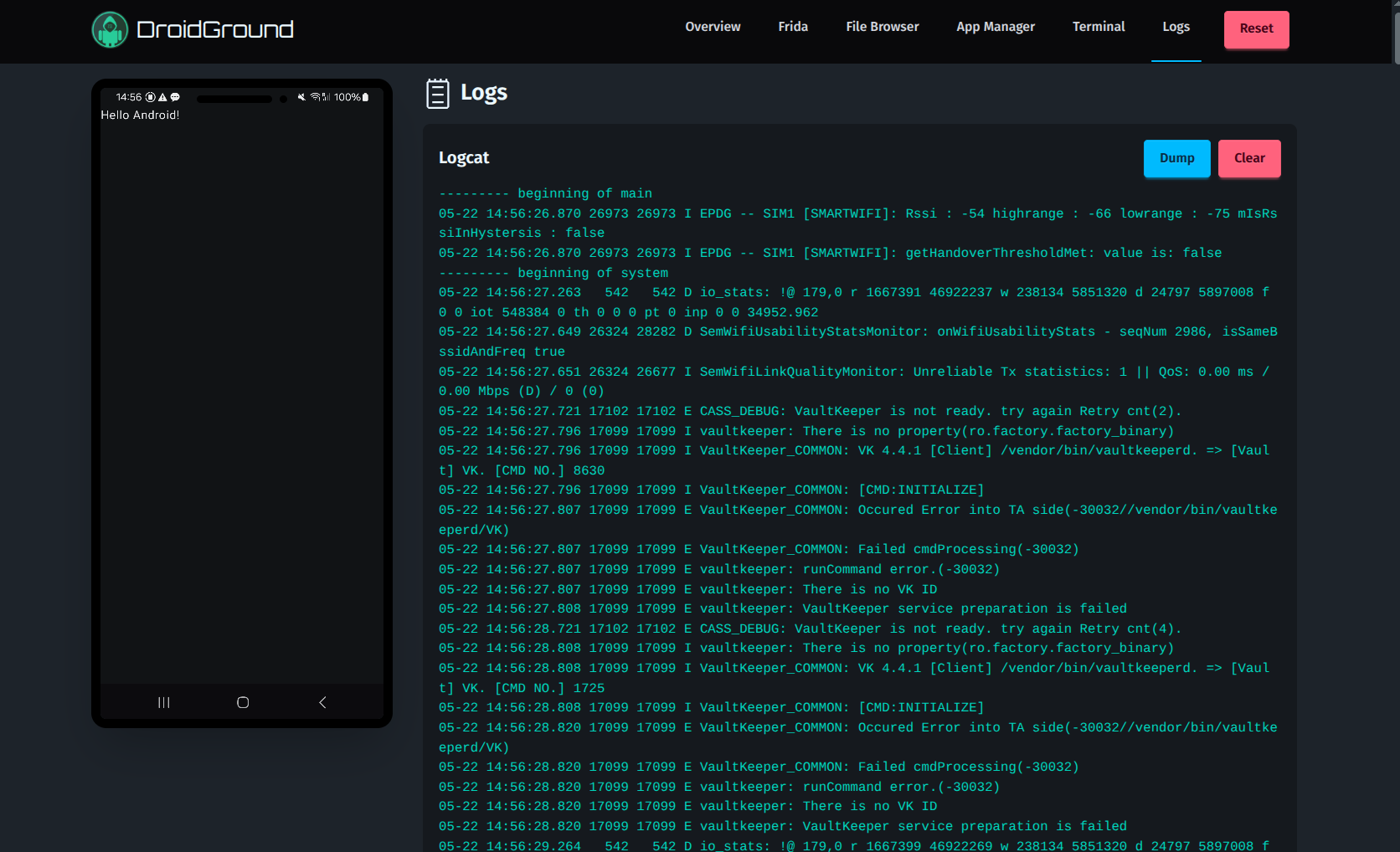 Screenshot Logs