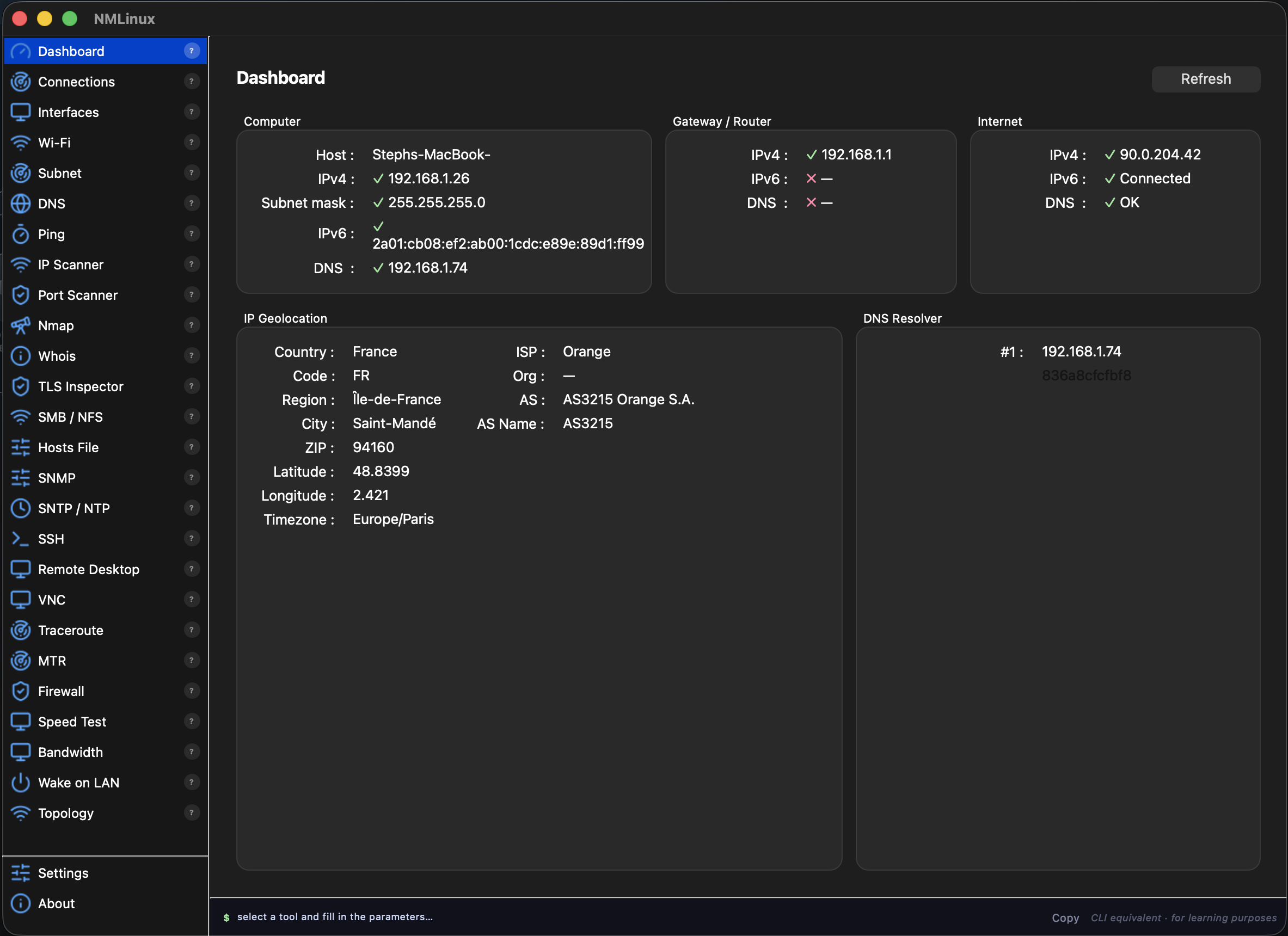 macOS Dashboard